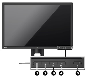 HP Z Display Z24i 24-inch IPS LED Backlit Monitor - Identifying Components  | HP® Customer Support