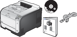 HP LaserJet Pro 300/400 color M351/M451 - Setting up the printer (hardware)  | HP® Customer Support