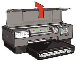 מדפסות מסדרת HP DeskJet‏ 6830 ו- 6840 Series - הסרה והתקנה של מחסניות הדפסה  | תמיכת הלקוחות של HP®‎