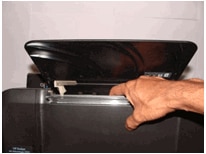 Imagem: Mova o mecanismo de coleta dentro da bandeja de entrada.