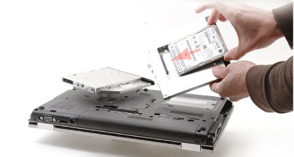 HP Compaq-Notebook-PC-Serie - So fügt man dem Aktualisierungsschacht eines  HP-Laptops eine zweite Festplatte bzw. eine zweite Solid-State-Disk (SDD)  hinzu | HP® Kundensupport