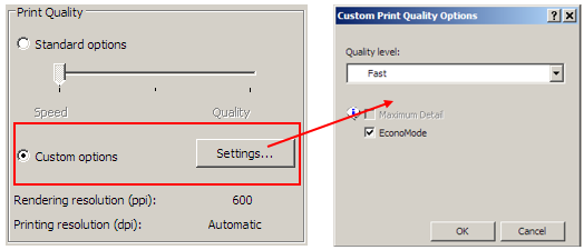 HP Designjet T120 és T520 e-nyomtatósorozat - Speciális nyomtatási  beállítások | HP® Ügyféltámogatás