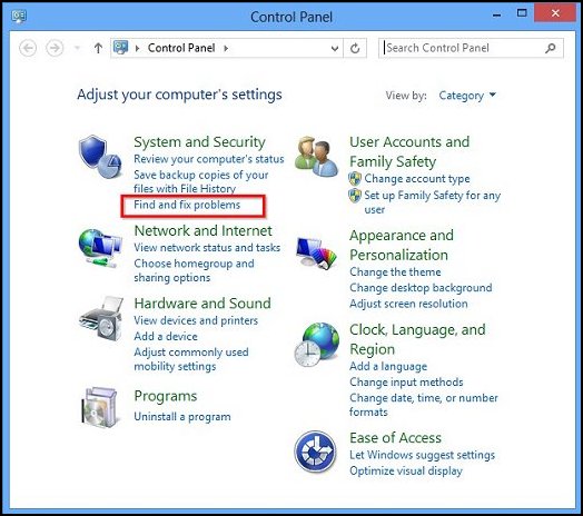 How do you troubleshoot problems with Windows 8?
