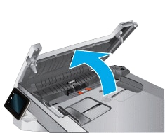 Ilustracja: Otwieranie pokrywy automatycznego podajnika dokumentów