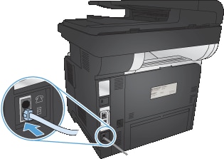 HP LaserJet Pro MFP M521 - הגדרת המוצר עבור מכשיר פקס | תמיכת הלקוחות של  HP®‎