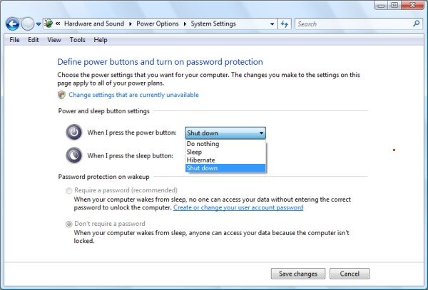 How To Change Shutdown Settings Windows Vista