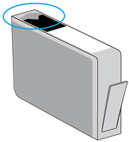 Vent area on the top of the cartridge