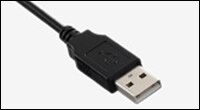 Example of a USB cable connector