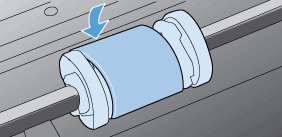 Illustration of rotating the pickup roller.