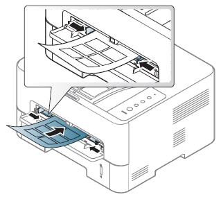 Samsung Xpress -tulostimet SL-M2620 - M2626, SL-M2820 - M2826 ja SL-M2830 -  M2836 - paperin lisääminen | HP®-asiakastuki