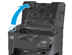 Aparece un mensaje de atasco de papel en el panel de control de las  impresoras multifunción HP LaserJet Pro series M201 y M202 | Soporte al  cliente de HP®