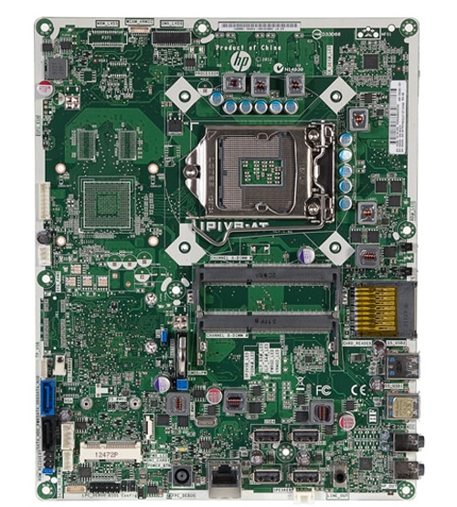 Photograph of motherboard