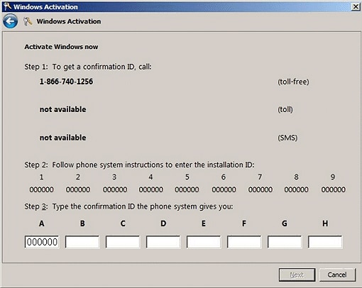 Windows Xp Vista Activation Error