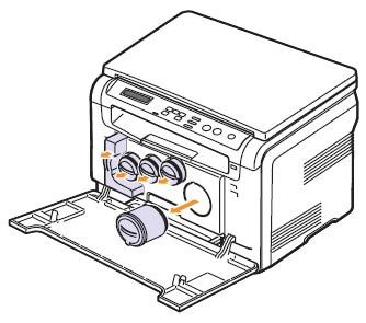 طابعة Samsung CLX-2160 Color Laser MFP - استبدال وحدة التصوير | دعم عملاء  ®HP