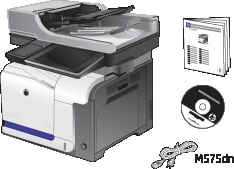 HP LaserJet Enterprise 500 color MFP M575 - Configuración de la impresora  (hardware) (modelos dn y f) | Soporte al cliente de HP®