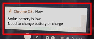 Status battery is low, Need to change battery or charge error message