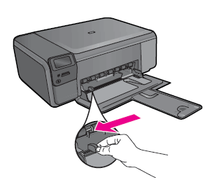 Imprimantes HP Photosmart C4600 et C4700 - Un message d'erreur du type "  Plus de papier " s'affiche et l'imprimante ne saisit pas ou n'alimente pas  le papier | Assistance clientèle HP®