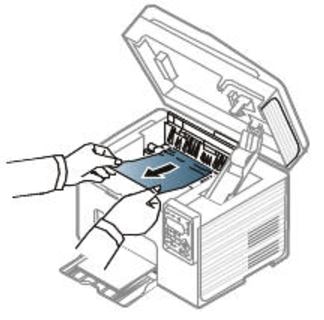 Drukarki laserowe Samsung - zacięcie papieru w urządzeniu (Zacięcie 1) |  Pomoc techniczna HP® dla klientów