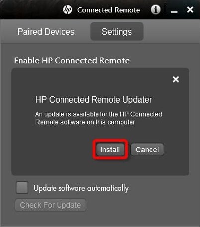 HP Connected Remote Updater