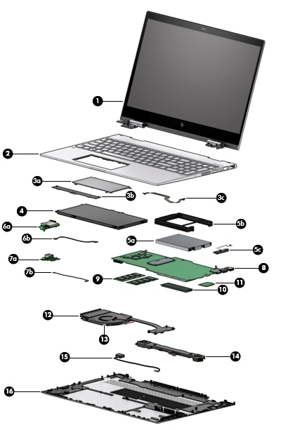 HP ENVY 15-cp0000 x360 Convertible PC - Illustrated Parts | HP® Customer  Support
