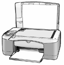 Ilustración de la forma de levantar la tapa del escáner