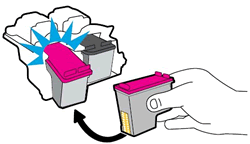 Imagen: Instale el cartucho de tinta nuevo