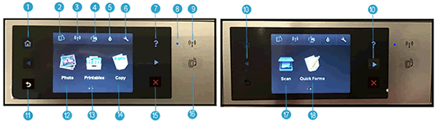 Impresoras HP ENVY y DeskJet - Funciones del panel de control | Soporte al  cliente de HP®