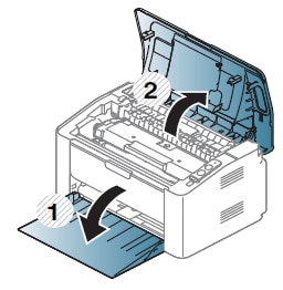 Impresora láser Samsung SL-M202x: sustitución del cartucho de tóner |  Soporte al cliente de HP®