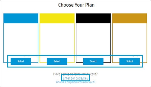 Selecting a plan