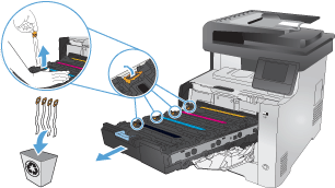 HP Color LaserJet Pro MFP M476 - Instalación de la impresora (hardware) |  Soporte al cliente de HP®