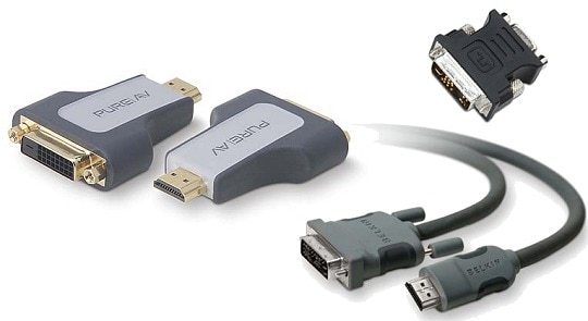 Examples of adapters and cables