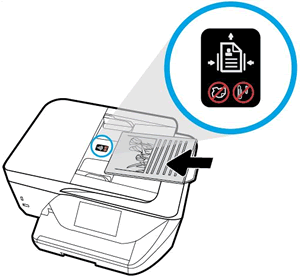 Загрузка бумаги в лоток устройства автоматической подачи документов