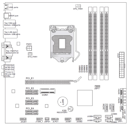 HP and Compaq Desktop PCs - Motherboard Specifications, MS-7613 (Iona
