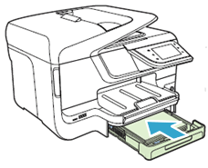 Illustration : Chargement de papier dans le bac 1.