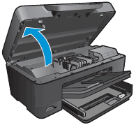 Graphic: Open the ink cartridge access door