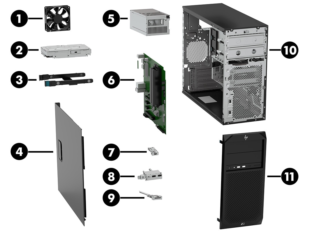 HP Z2 Tower G4 Workstation - Illustrated Parts | HP® Customer Support