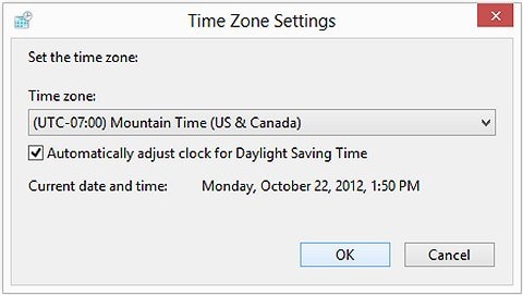 Time Zone Settings