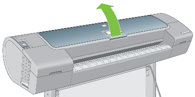 HP Designjet T1100 Printer Series - The Paper has Jammed | HP® Customer  Support