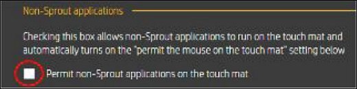 Non-Sprout applications with check box circled
