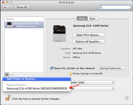 Stampanti laser Samsung - Come aggiungere una stampante connessa in rete in  Mac OS X | Assistenza clienti HP®