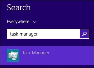 The search for Task Manager