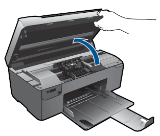 Het bericht 'Papierstoring' wordt weergegeven voor de HP Photosmart  Wireless e-All-in-One printerserie (B110) | HP® Klantondersteuning