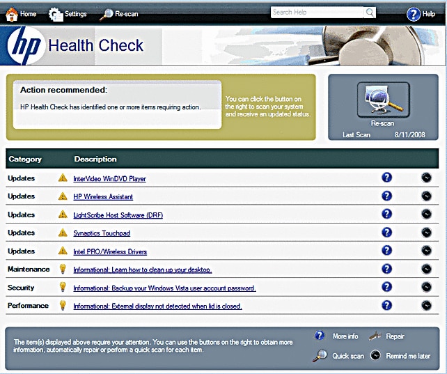 Classificeren Landschap In hoeveelheid HP Notebook PCs - HP Health Check Frequently Asked Questions | HP® Customer  Support