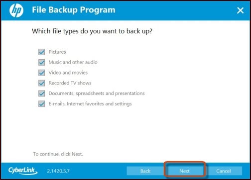 Backup de arquivos