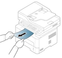 طابعات الليزر من Samsung - انحشار الورق في منطقة إخراج الورق (انحشار 2) |  دعم عملاء ®HP