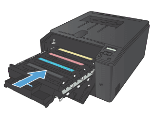 HP LaserJet Pro 200 color M251 - Helyezze vissza a tonerkazettákat | HP®  Ügyféltámogatás