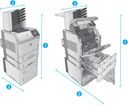 HP LaserJet Enterprise M604, M605, M606 - Especificaciones de la impresora  | Soporte al cliente de HP®