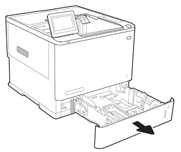 HP LaserJet Enterprise M607-M609, Managed E60055-E60075, E60155-E60175 - A "Size  Mismatch" message displays on the printer control panel when attempting to  print from Tray 2 | HP® Customer Support