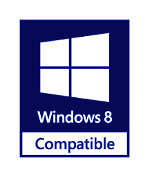 Illustration du logo Compatible Windows 8