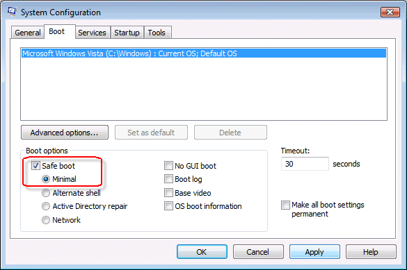 How To Start Windows In Safe Mode Vista